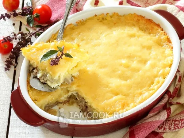 Фото блюда: Картофельная запеканка со скумбрией