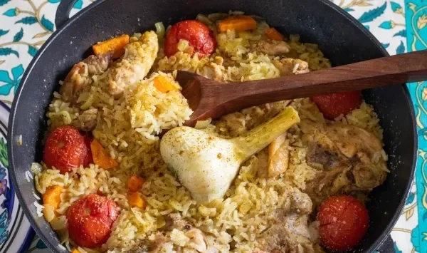 Фото блюда: Плов с куриными ножками