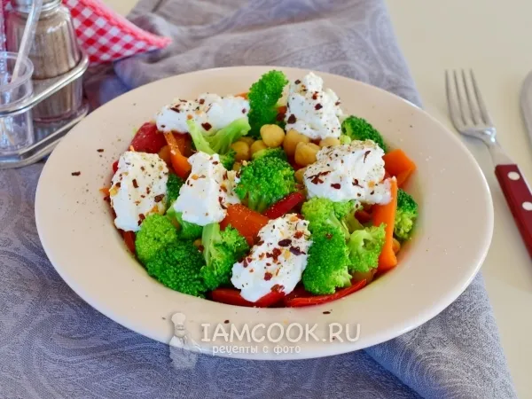 Фото блюда: Салат с брокколи и нутом