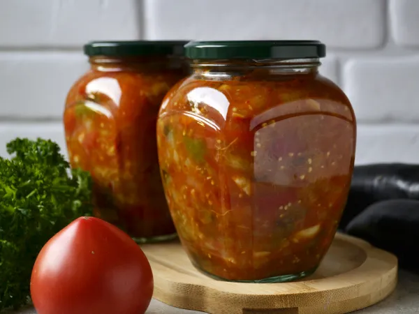 Фото блюда: Салат из баклажанов по-турецки на зиму