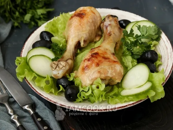 Фото готового блюда: Куриные голени «Сливочные»