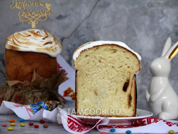 Фото готового блюда: Кулич с вареньем