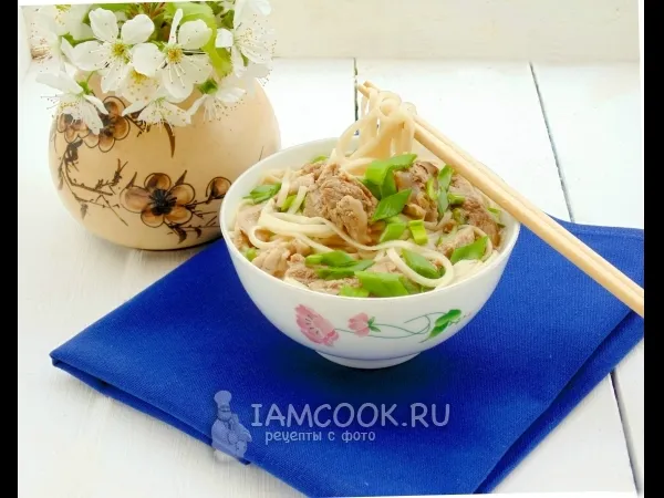 Фото блюда: Мисосиру со свининой и зелёным луком