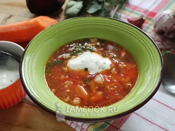 Фото готового блюда: Кубанский борщ