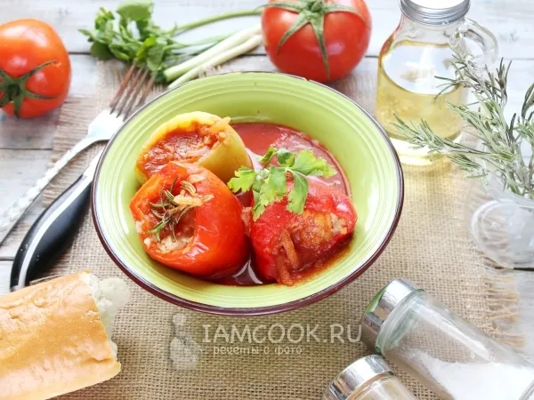 Фото блюда: Перец, фаршированный капустой