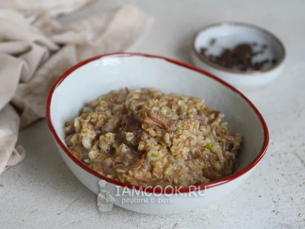 Фото блюда: Овсянка с тушенкой