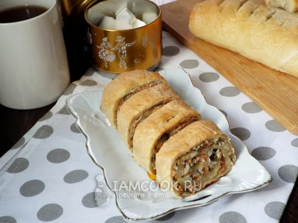 Фото готового блюда: Штрудель с рыбой