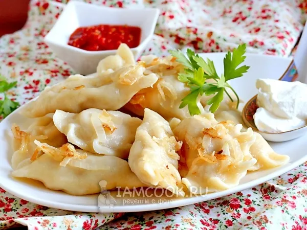 Фото блюда: Вареники с капустой и мясом