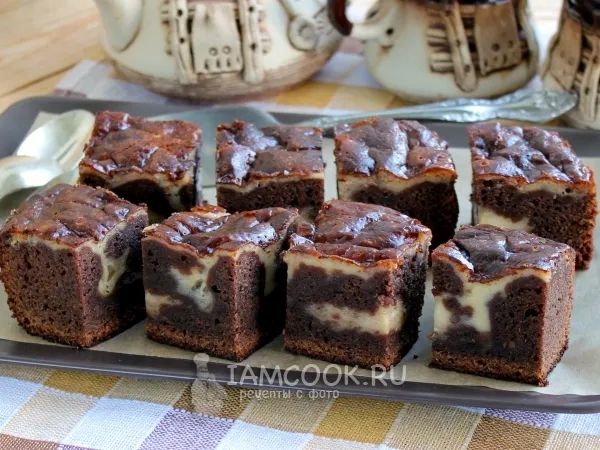Фото блюда: Брауни с маскарпоне