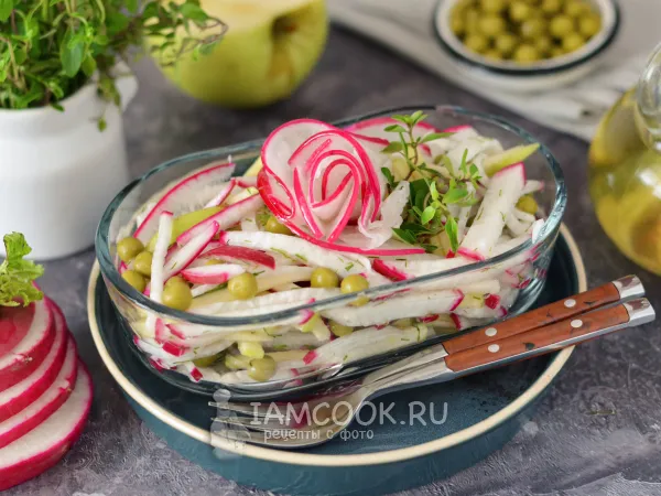 Фото блюда: Салат из красной редьки