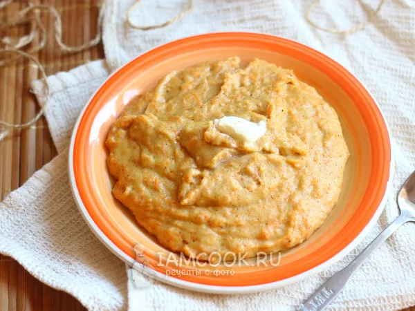 Фото блюда: Манная каша с морковью (на молоке)