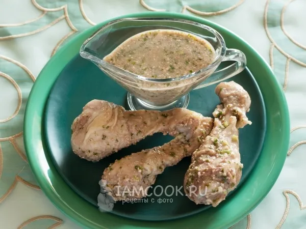 Фото блюда: Курица с грецкими орехами