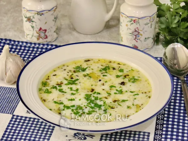 Фото блюда: Картофельный суп с молоком