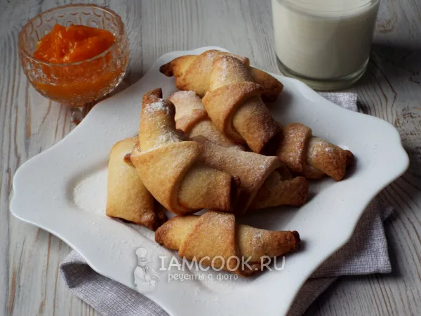 Фото готового блюда: Рогалики с тыквой