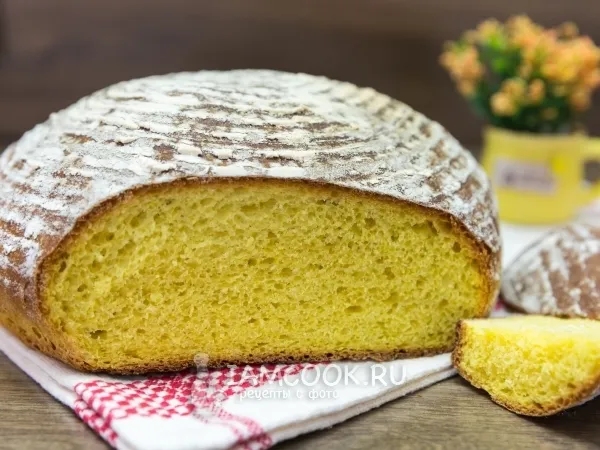 Фото блюда: Дрожжевой кукурузный хлеб в духовке