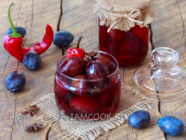 Фото блюда: Маринованные сливы Угорка