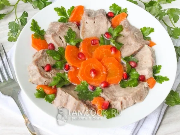 Фото готового блюда: Язык в желе