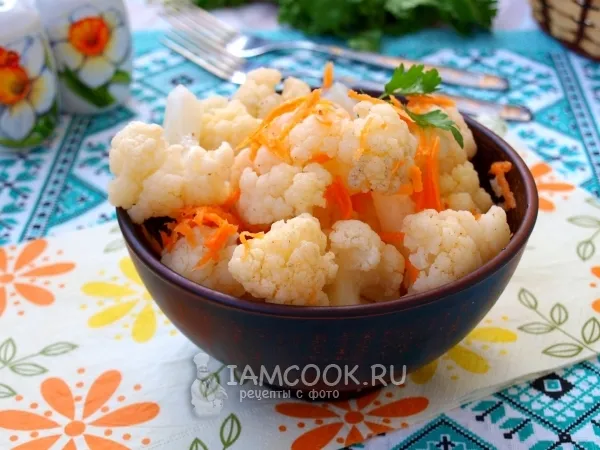 Фото готового блюда: Быстрая маринованная цветная капуста