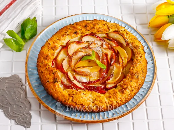 Фото блюда: Творожная галета с яблоками