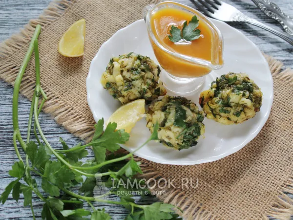 Фото блюда: Котлеты из трески в микроволновке