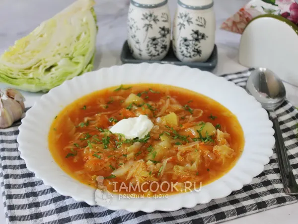 Фото блюда: Щи из молодой капусты