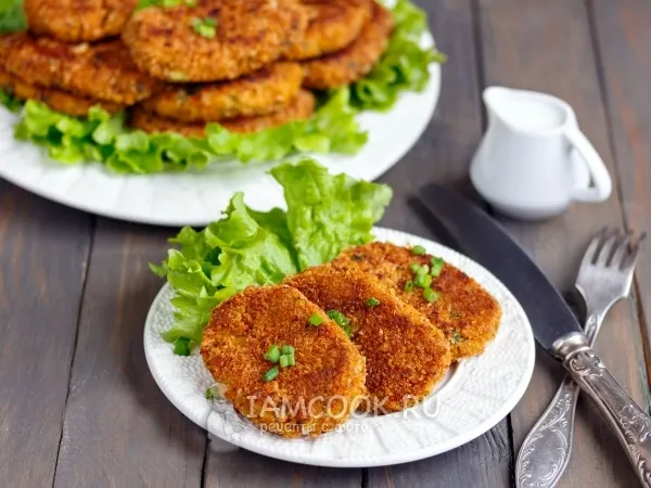 Фото готового блюда: Котлеты из тыквы