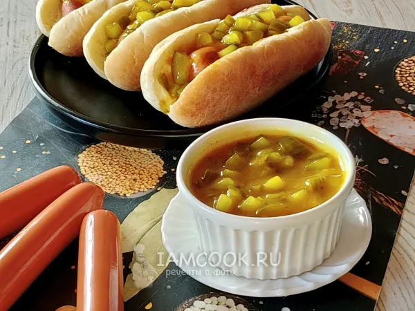 Фото блюда: Огурцы для хот-догов