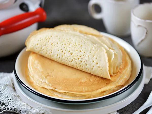 Фото готового блюда: Татарские блины на манке (дрожжевые)