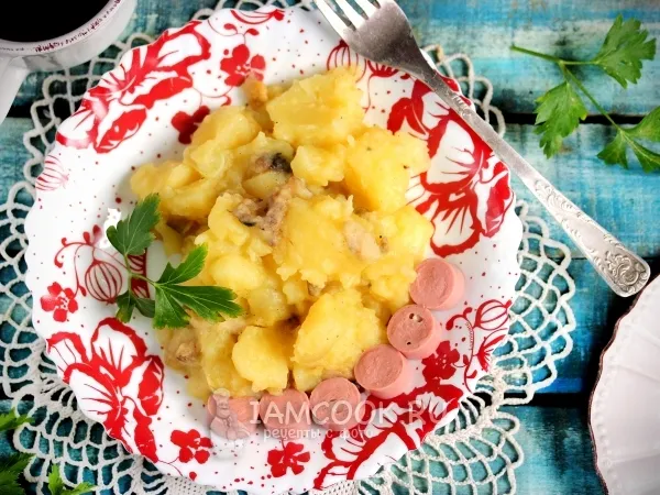 Фото готового блюда: Картофель с вёшенками в мультиварке