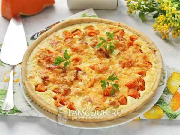 Фото блюда: Киш с тыквой и беконом