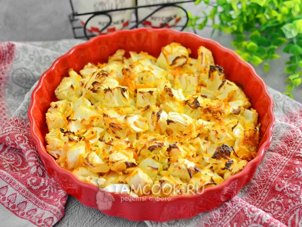 Фото блюда: Капуста в майонезе в духовке