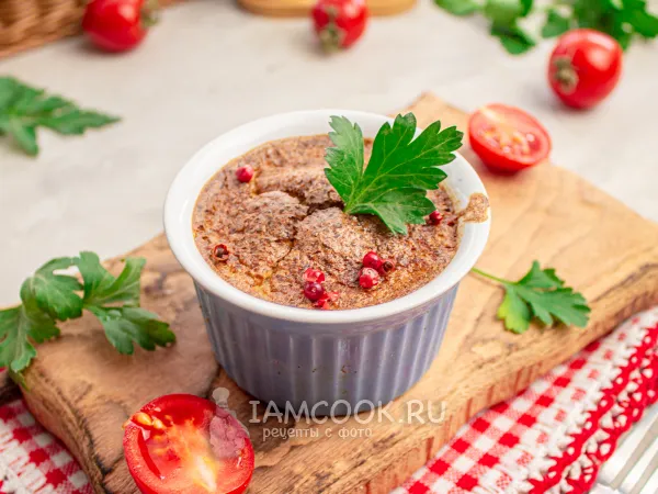 Фото готового блюда: Суфле из печени индейки в духовке (для детей)