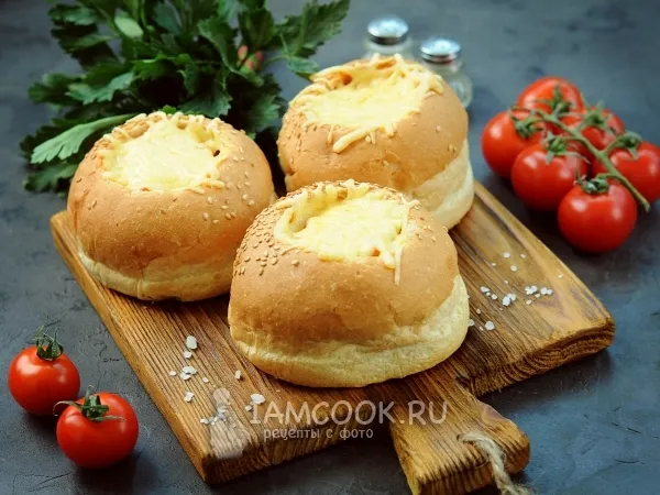 Фото готового блюда: Булочки-пиццы