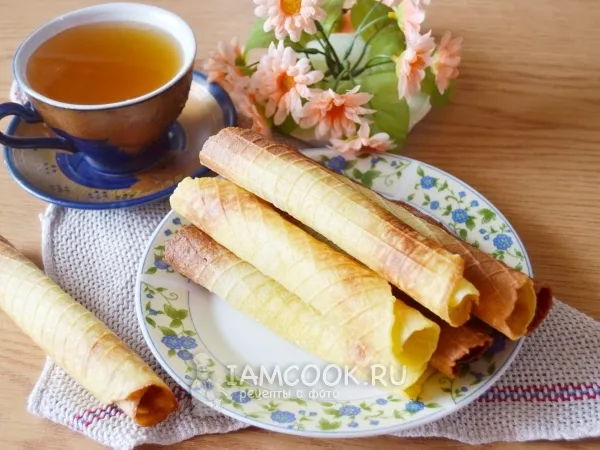 Фото готового блюда: Вафли в электровафельнице хрустящие