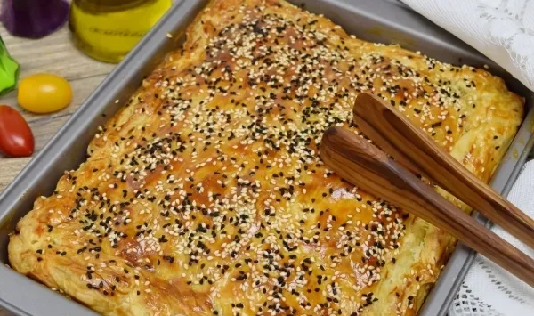 Фото блюда: Пирог с картошкой и фаршем