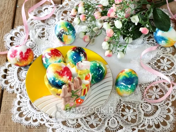 Фото блюда: Мраморные яйца на Пасху