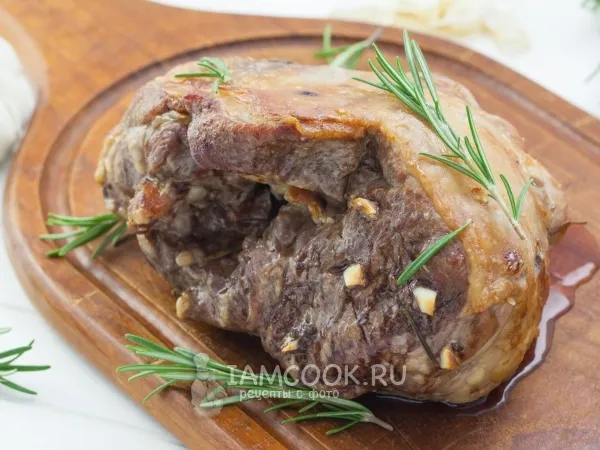 Фото готового блюда: Баранина с чесноком