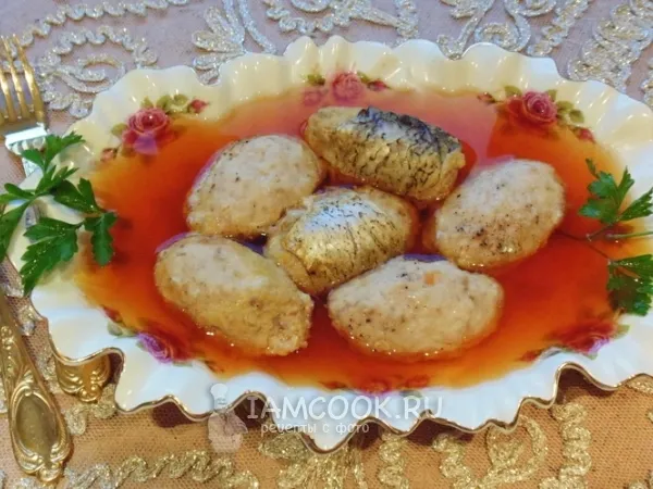 Фото блюда: Фаршированная рыба «Гефилте фиш»