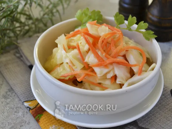 Фото блюда: Капуста «Провансаль» кусочками
