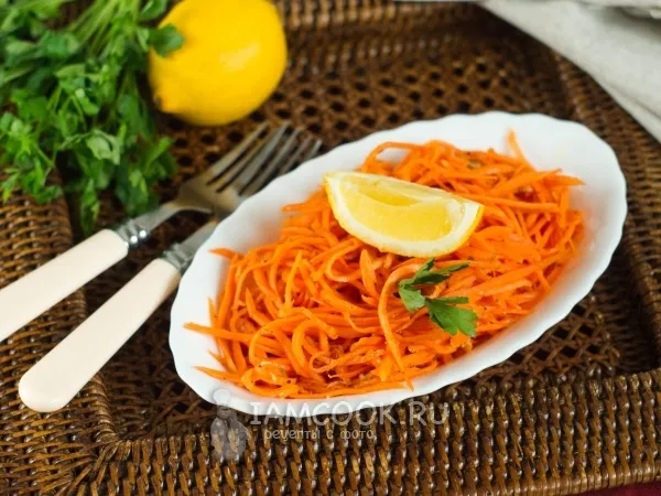 Фото блюда: Морковь по-корейски без уксуса и лука