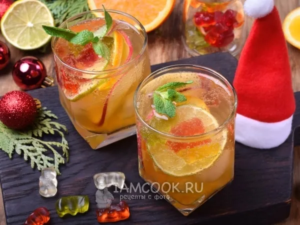 Фото блюда: Коктейль «Мишки Гамми» с белым вином