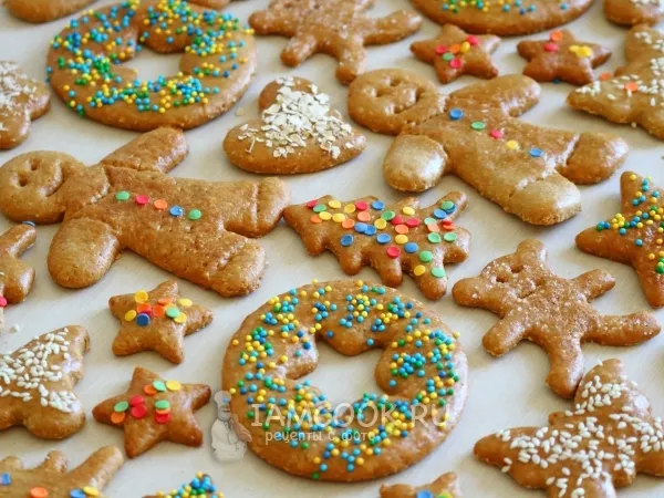 Фото готового блюда: Имбирно-овсяное печенье