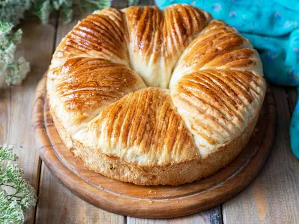 Фото готового блюда: Хлеб «Шерстяной рулон»