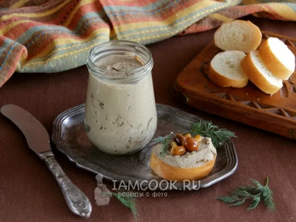 Фото блюда: Паштет из говяжьей печени в мультиварке