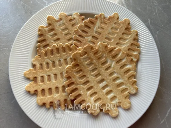 Фото готового блюда: Тонкие вафли без глютена