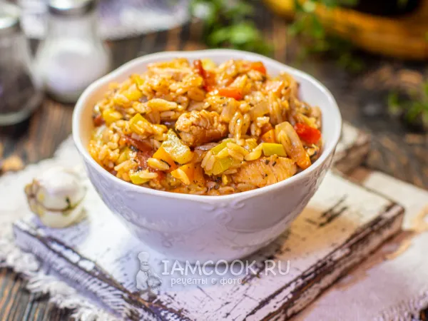 Фото блюда: Паста орзо с индейкой