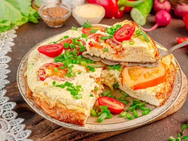 Фото готового блюда: Омлет с кабачками в мультиварке