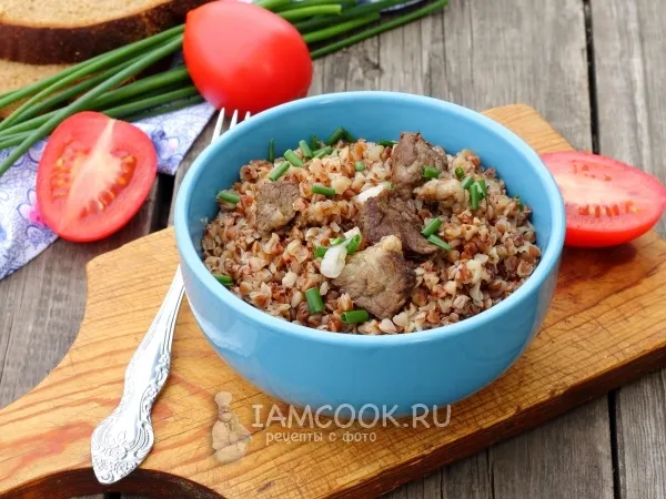 Фото блюда: Каша гречневая с мясом