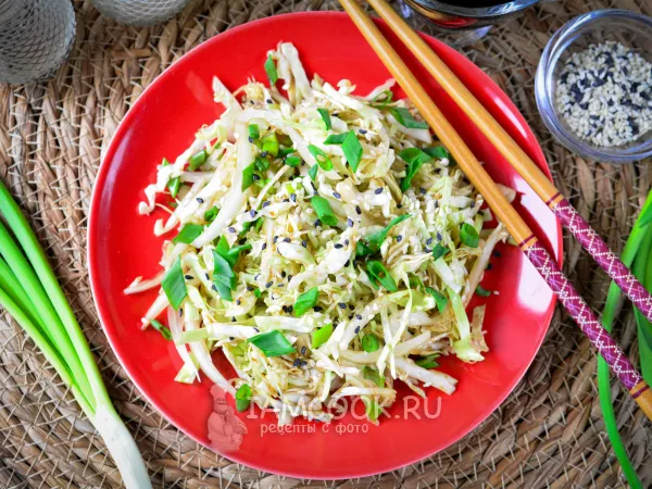 Фото блюда: Японский салат из капусты