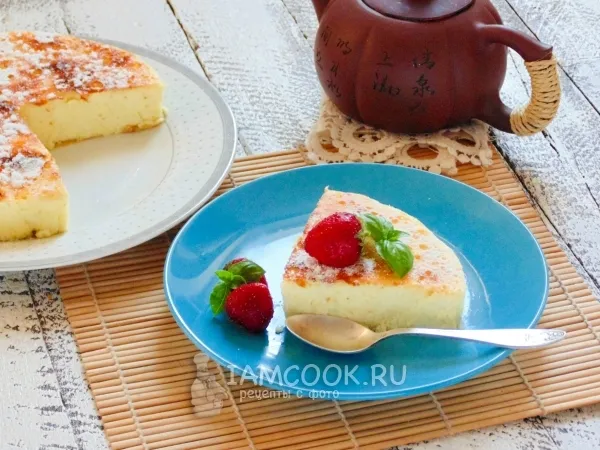 Фото готового блюда: Японский чизкейк из трёх ингредиентов
